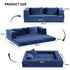 Convertible Folding Sofa Bed Pull Out Mattress Foldable Lounge Couch Chair