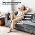 Convertible Sofa Bed Grey – 3‑in‑1 Folding Lounge, Velvet, 300kg Capacity