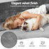 Artiss 3-in-1 Convertible Sofa Bed with Folding Mattress Velvet Foam Chair 300KG