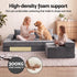 Artiss 3-in-1 Convertible Sofa Bed with Folding Mattress Velvet Foam Chair 300KG