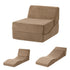 Folding Sofa Bed Convertible Armless Foam Floor Futon Lounger Couch Brown