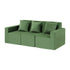 Modular 3-Seater Sofa Bed Convertible Sectional Floor Couch with Deep Seat