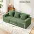 Modular 3-Seater Sofa Bed Convertible Sectional Floor Couch with Deep Seat