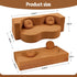 Artiss Folding Sofa Bed – 2‑in‑1 Corduroy Futon, Orange, Twin Sleeper, 300kg