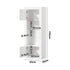 Oikiture Display Cabinet Sideboard Storage Cupboard LED 170cm White