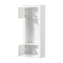 Oikiture 2PCS Display Cabinet Sideboard Storage Cupboard LED White