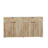 Sideboard High Gloss 4 Doors 2 Drawers Natural