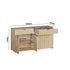Sideboard High Gloss 4 Doors 2 Drawers Natural