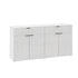 Sideboard High Gloss 4 Doors 2 Drawers White