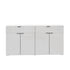 Sideboard High Gloss 4 Doors 2 Drawers White