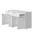 Sideboard High Gloss 4 Doors 2 Drawers White