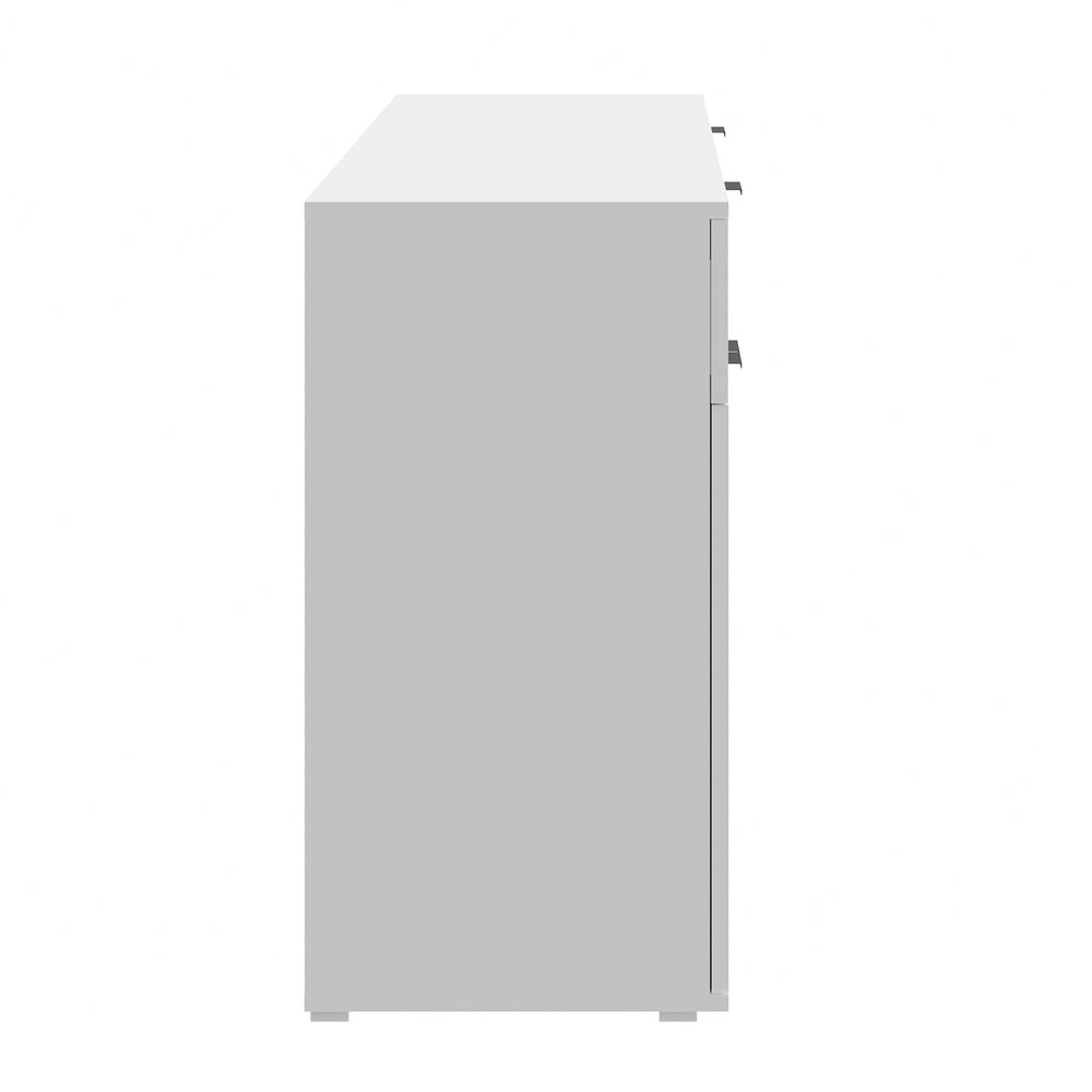 Sideboard High Gloss 4 Doors 2 Drawers White
