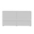 Sideboard High Gloss 4 Doors 2 Drawers White