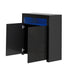 Buffet Sideboard LED RGB High Gloss 2 Doors Black
