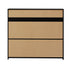 Buffet Sideboard LED RGB High Gloss 2 Doors Black