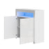 Buffet Sideboard LED RGB High Gloss 2 Doors White