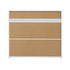 Buffet Sideboard LED RGB High Gloss 2 Doors White