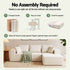Artiss Modular Sectional Sofa 4-Seater L-Shaped Boneless Sofa Bed Chaise Lounge