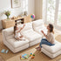 Artiss Lounge Chair Ottoman Single Sofa Couch Boneless Corduroy Chaise Footrest