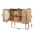 Rattan Sideboard Hallway Shelf Wood