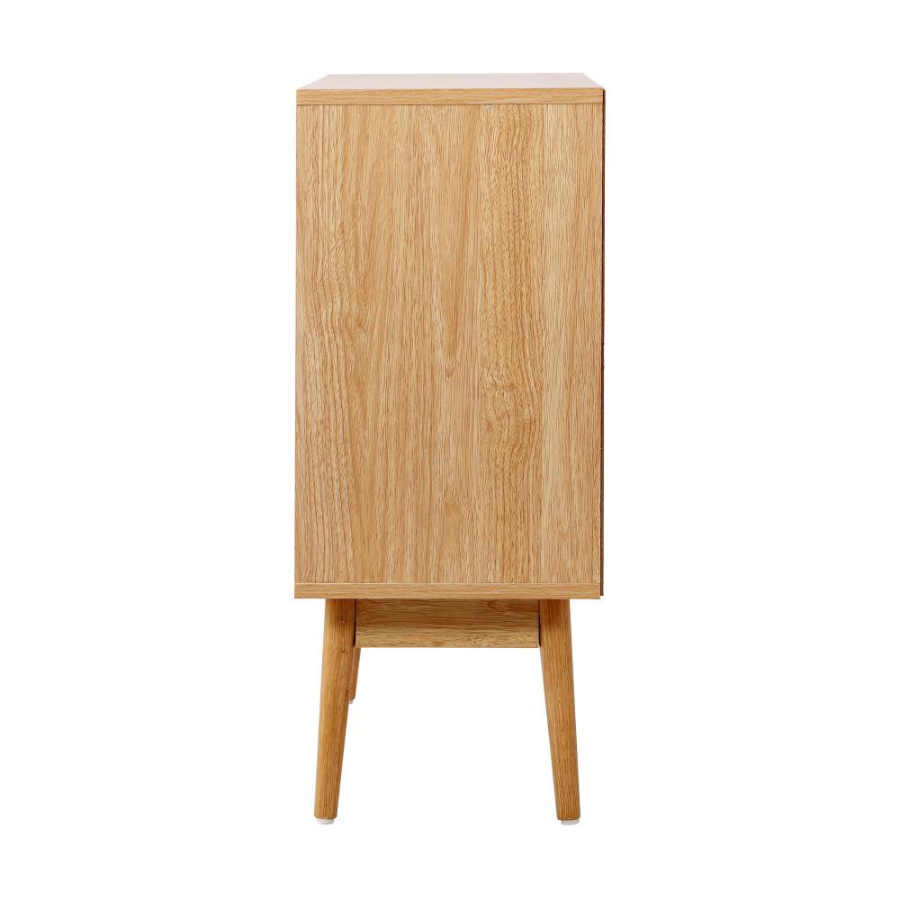 Rattan Sideboard Hallway Shelf Wood