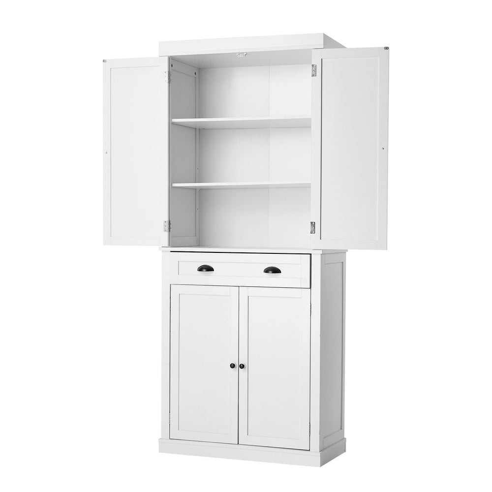 Sideboard Cabinet Storage Cupboard Pantry Drawer 6-Tier Shelf
