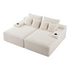 Artiss Double Chaise Lounge Sofa 2-Seater Modular Sofa Lounge Chair Couch Beige