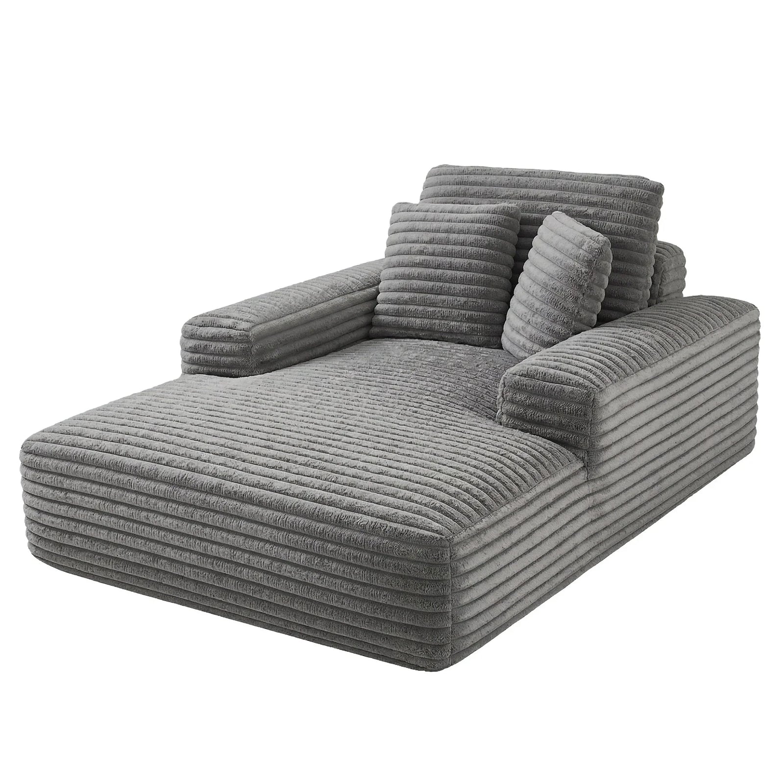 Faux Fur Sofa Bed with Pocket Spring Core, High‑Density Foam & No Assembly