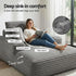 Faux Fur Sofa Bed with Pocket Spring Core, High‑Density Foam & No Assembly
