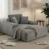Faux Fur Sofa Bed with Pocket Spring Core, High‑Density Foam & No Assembly