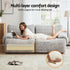2 Seater Sofa Modular Sectional Sofas Couch Bed No Assembly Living Room Grey