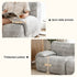 2 Seater Sofa Modular Sectional Sofas Couch Bed No Assembly Living Room Grey