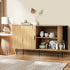 Buffet Sideboard Sliding Doors Pantry Cabinet Natural