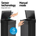 Devanti 50L Sensor Bin Motion Rubbish Bins Kitchen Automatic Trash Can Black