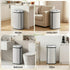 Motion Sensor Bin 60L – Stainless Steel, Hands‑Free, Soft‑Close, Silver