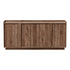 Oikiture 160cm 4-Door Buffet Sideboard Cupboard Storage Table, Walnut Finish