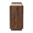 Oikiture 160cm 4-Door Buffet Sideboard Cupboard Storage Table, Walnut Finish