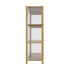 Display Cabinet 3-Tier Shelves Clear Oak