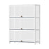 Display Cabinet 3 Tiers Clear Door White