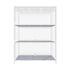 Display Cabinet 3 Tiers Clear Door White