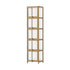 Display Cabinet Slim 5-Tier Shelves Clear Oak