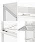 Display Cabinet White – Slim 5‑Tier Bamboo Frame with Clear Acrylic Doors