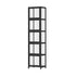 Display Cabinet 5-Tier Slim Storage Shelves Black