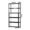 Display Cabinet 5 Tiers Clear Door Black