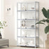 Display Cabinet 5 Tiers Clear Door White