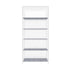 Display Cabinet 5 Tiers Clear Door White