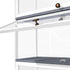 Display Cabinet 5 Tiers Clear Door White