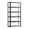 Display Cabinet Black – 5‑Tier Bamboo Frame with Clear Acrylic Doors