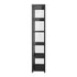 Display Cabinet Black – 5‑Tier Bamboo Frame with Clear Acrylic Doors