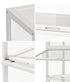 Display Cabinet White – 5‑Tier Bamboo Frame with Clear Acrylic Doors